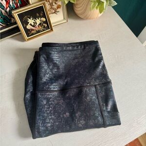 Black with Multi-Colored Iridescent Scale Print